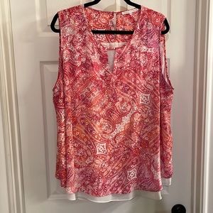 Pink and white violet and Claire blouse